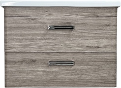 Style Line Тумба с раковиной Лотос 80 подвесная сосна лофт – фотография-1